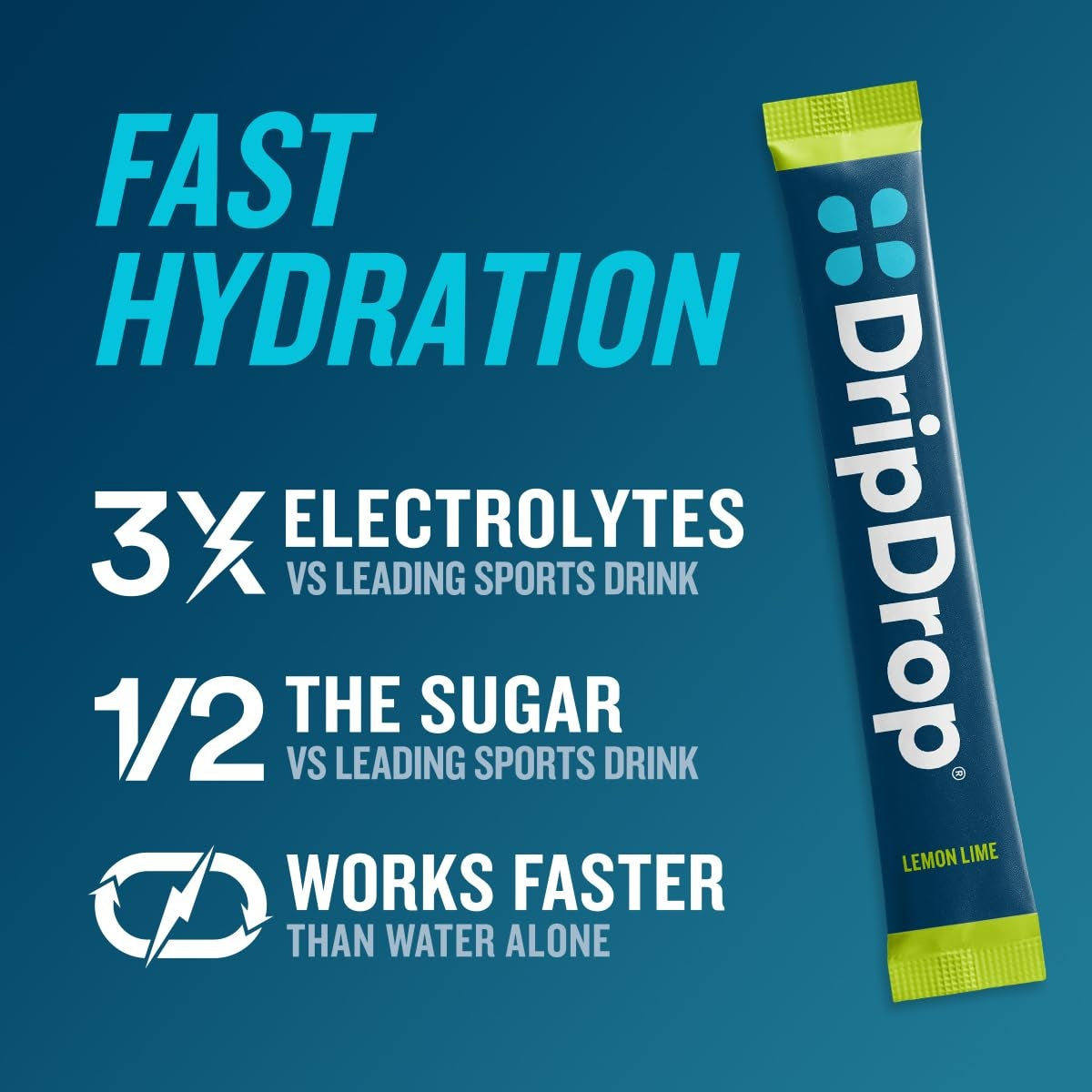 DripDrop Sunburst Variety Pack Electrolyte Powder, 8 oz sticks, 32 count E3