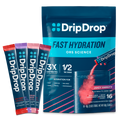 DripDrop Juicy Variety Pack Electrolyte Powder, 8 oz sticks, 16 count H2