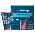 DripDrop Juicy Variety Pack Electrolyte Powder, 8 oz sticks, 32 count I2