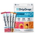 DripDrop Zero Sugar Plus, Watermelon, Tangerine, Tropical Punch, Raspberry Lemonade, 16 oz sticks, 8 count R2