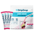 DripDrop Zero Sugar Cherry Limeade Electrolyte Powder, 8 oz sticks, 32 count V9