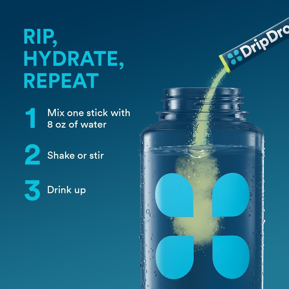 DripDrop Sunburst Variety Pack Electrolyte Powder, 8 oz sticks, 16 count L5